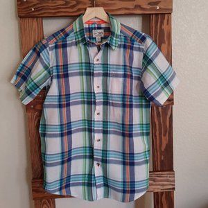 Children's Place Boys XL Plaid Button Down Shirt